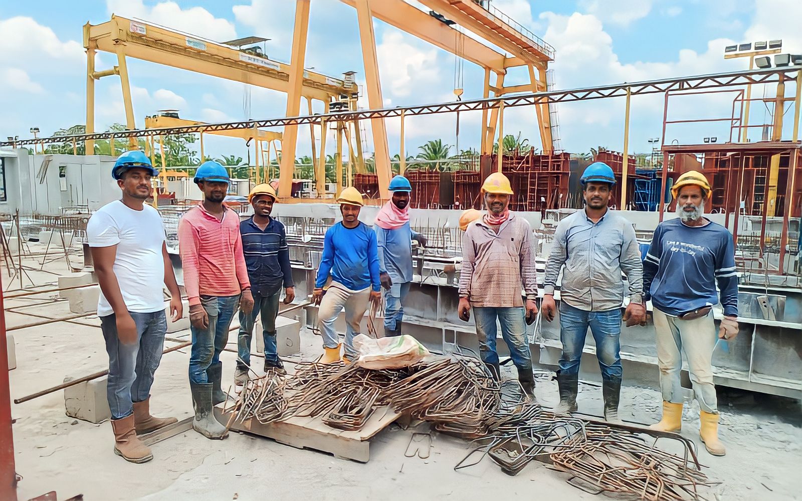 Some of Our Construction workers